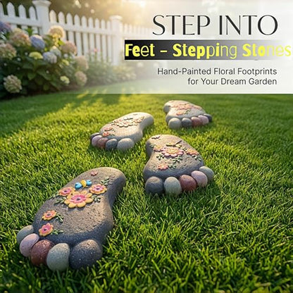 Outdoor Lawn Footprint Stepping Stones