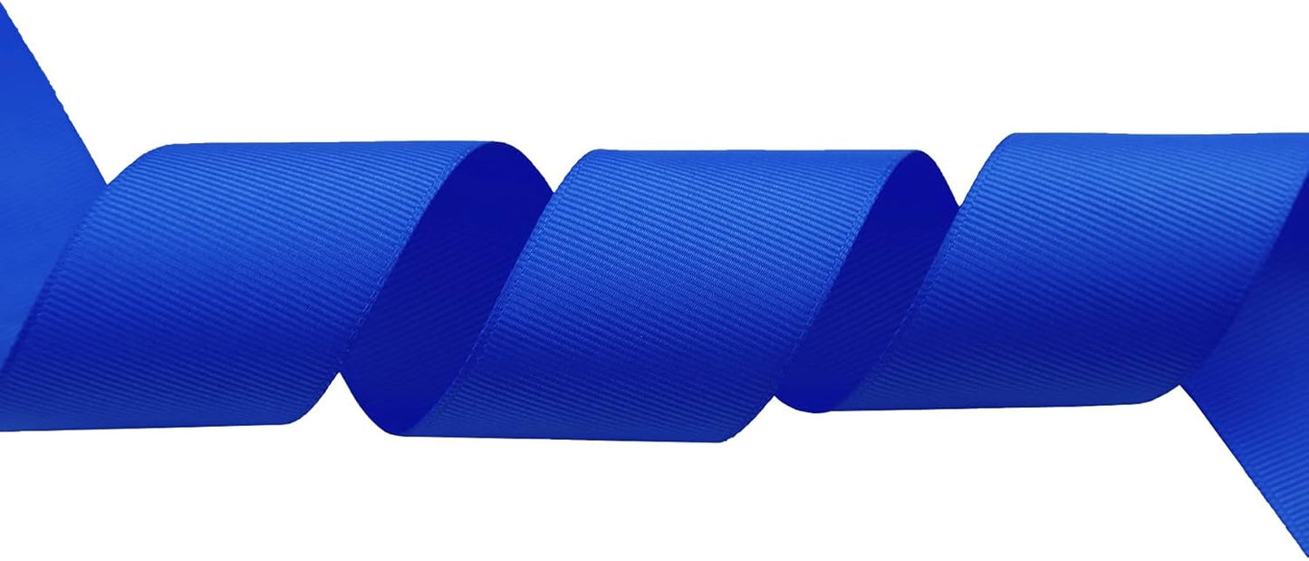 ITIsparkle 11/2" Inch Grosgrain Ribbon 25 Yards-Roll Set for Gift Wrapping Cake Decoration Party Favor Hair Braids Hair Bow Baby Shower Decoration Floral Arrangement Craft Supplies, Royal Ribbon - Crafty Corner