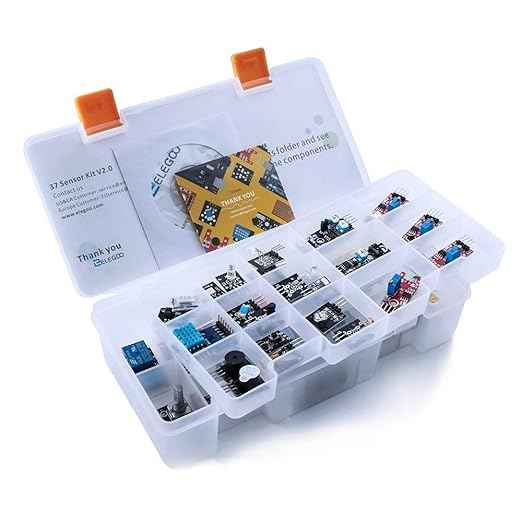 ELEGOO Mega 2560 Project The Most Complete Ultimate Starter Kit and ELEGOO Upgraded 37 in 1 Sensor Modules Kit and ELEGOO 120pcs Multicolored Dupont Wire