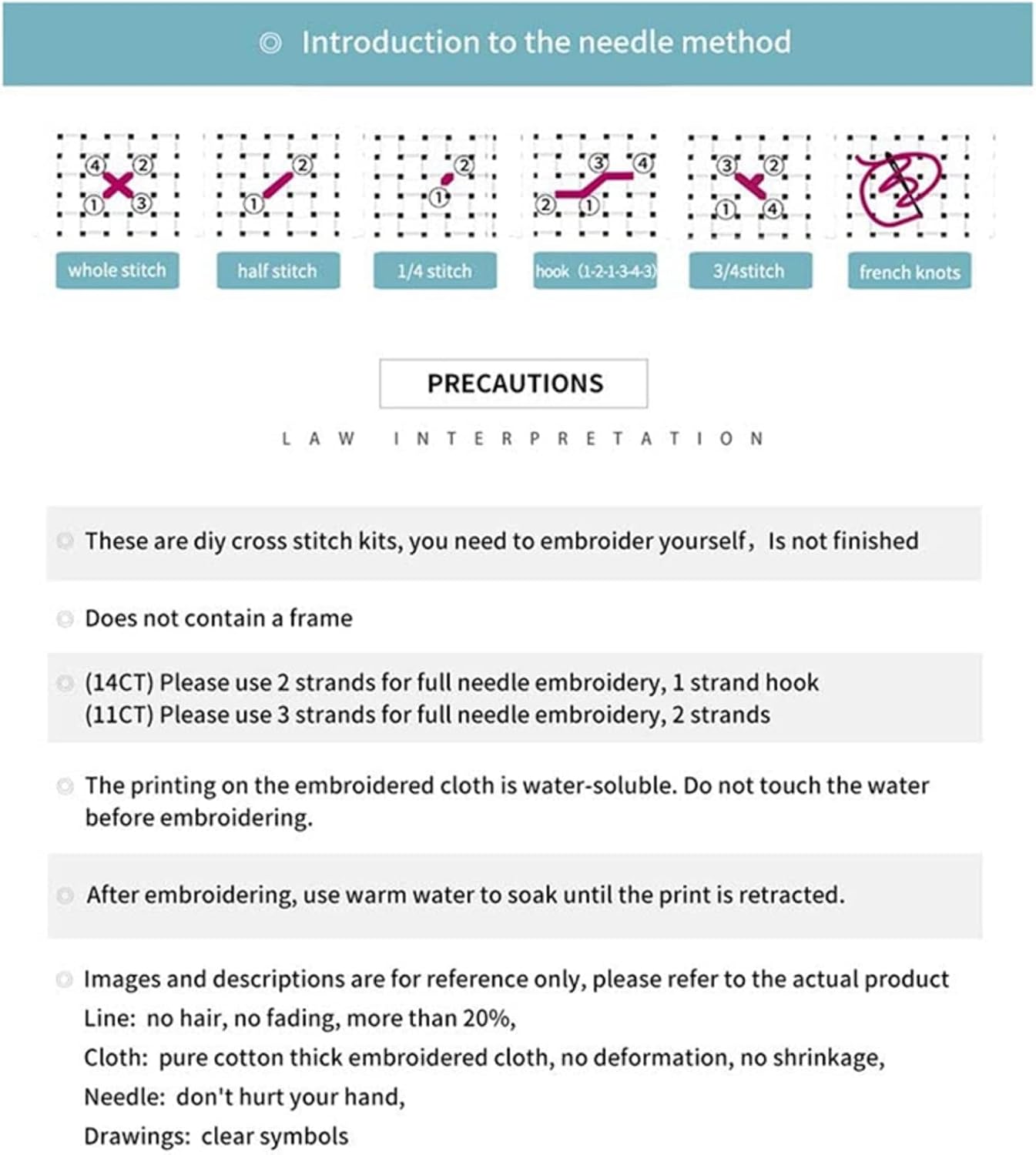 Disxvivy Cross Stitch Stamped Full Embroidery Kits DIY 11CT Cotton Thread Printed DIY Needlepoint Kits Craft Needlework Set Cross-Stitch Stamped Sets-Jesus Virgin Mary 18x18 inch