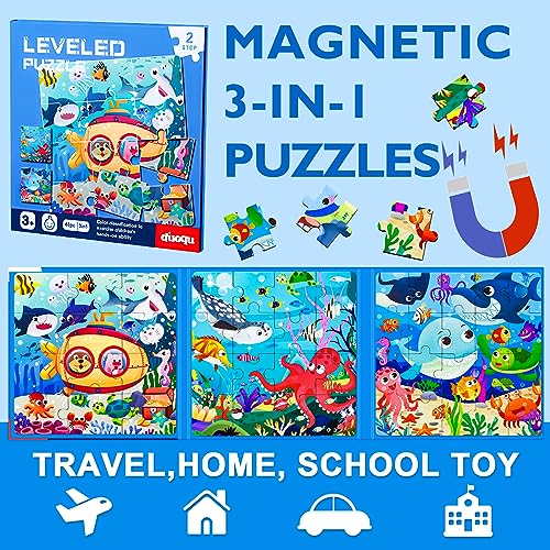 Magnetic Puzzles for Kids Ages 3 (48 Count)