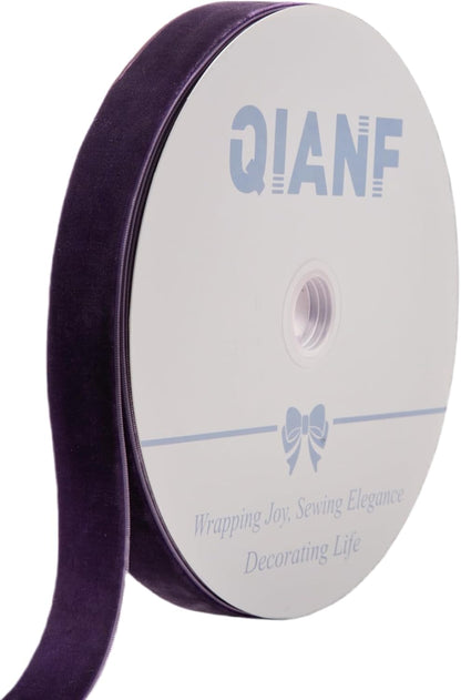 Vintage Purple Velvet Ribbon, 1 Inch X 25Yd - Crafty Corner