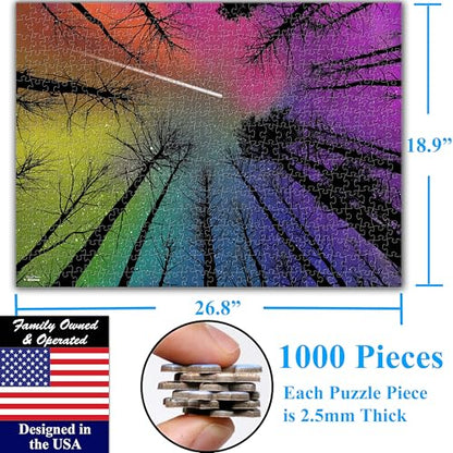 Hard Impossible Challenging The Enchanted Forest 1000 Pieces Large Format Jigsaw Puzzle for 13+