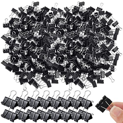 1000 Pcs Binder Clips Bulk Black Metal Clip (1000 Count)