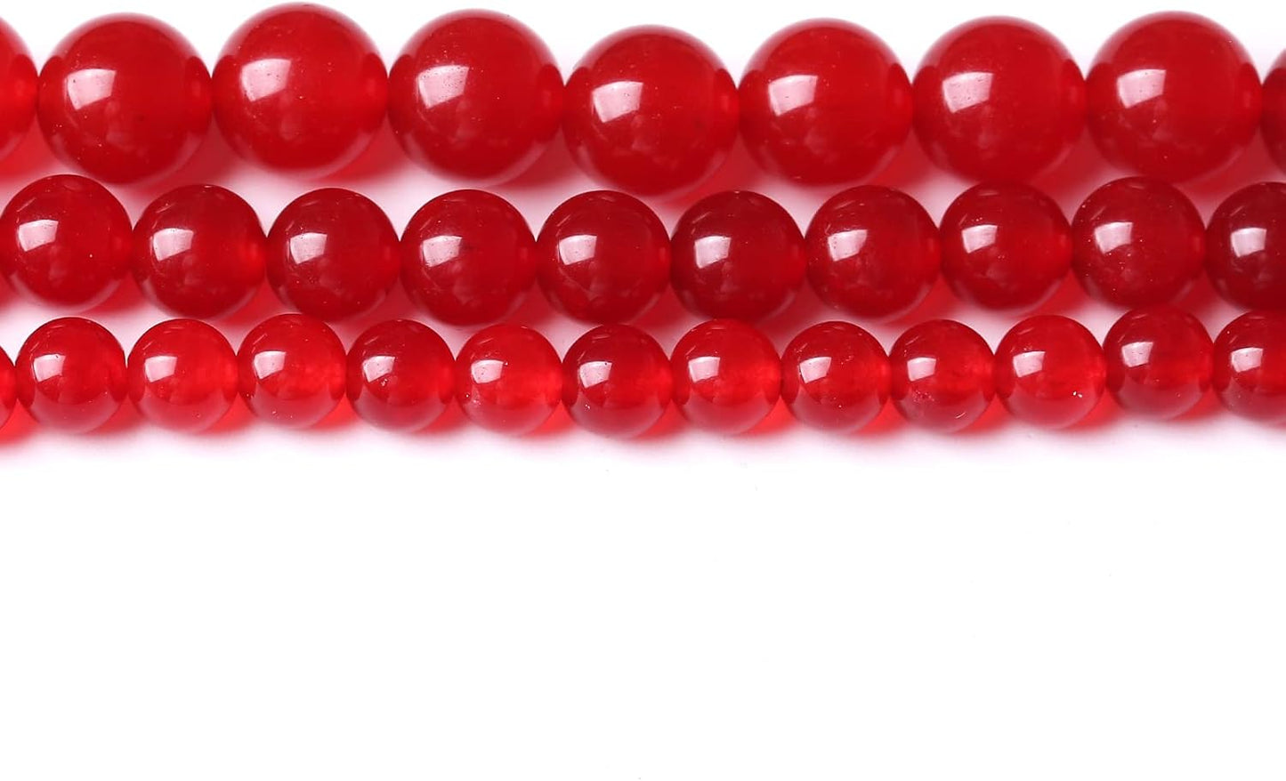 Tiger Eye Round Loose Beads Natural Gem Beads Crystal Energy Stone Beads for Jewelry Making 15" (6MM, Red Chalcedony)…