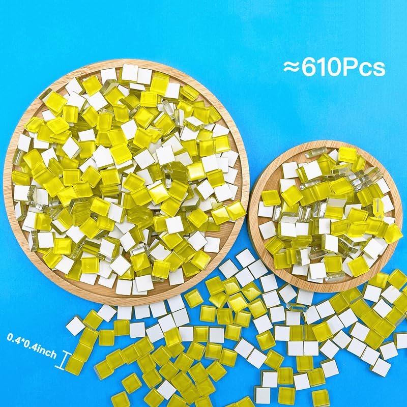 500G 1.1LB Bulk Crystal Mosaic Tiles (17.6 Ounce)