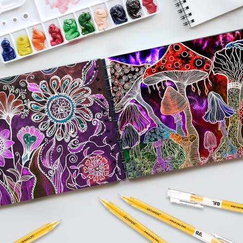 Gold Gel Pen Set (3 Count)