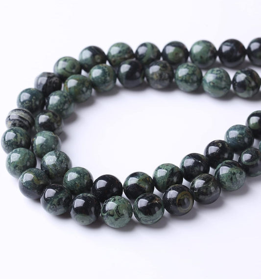 32PCS 12MM Blue Jasper Beads Stone Beads Energy Healing Beads for DIY Jewelry Bracelet Necklace Making for Jewelry Making15Inch