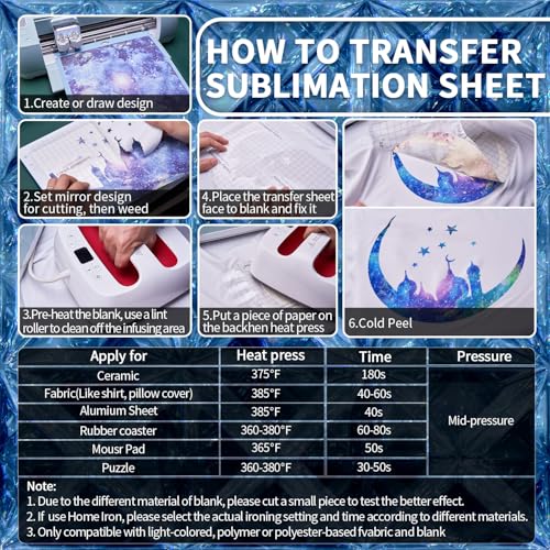 Purple Crystals Transfer Sheets