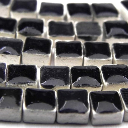 Mosaic Tiles for Crafts Fun-Size 1000 Tiles, Mini Micro Ceramic Mosaic Art Adult, 0.5 mm 0.19inch Black, WL01