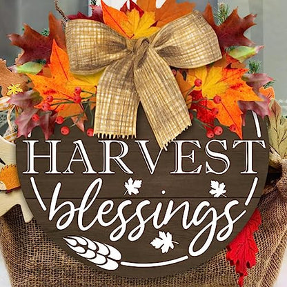 Fall Stencils for Painting on Wood 12" Thanksgiving Round Stencils (9 Count)