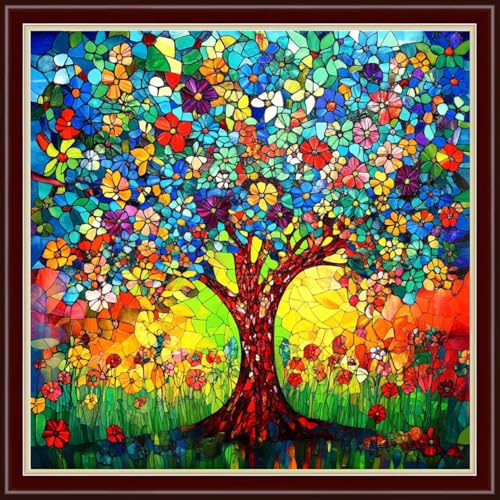 Stamped Cross Stitch Kits Full Range of Embroidery Patterns Starter Kits for Beginners Adult DIY Cross Stitches Needlepoint Kits 11CT
