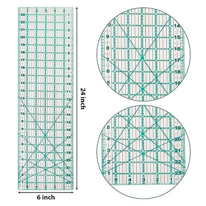 Quilting Ruler 6” x 24” Sewing Acrylic Ruler Anti