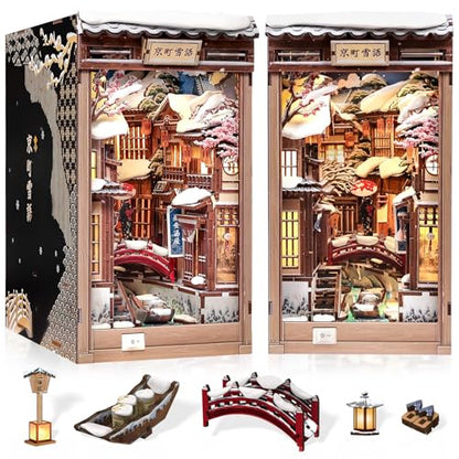 DIY Book Nook Kit Kyoto Snow Whisper