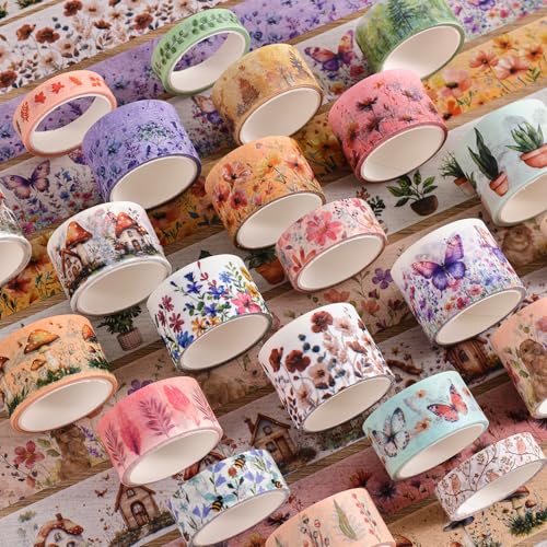 27 Rolls Vintage Washi Tape Set (27 Count)