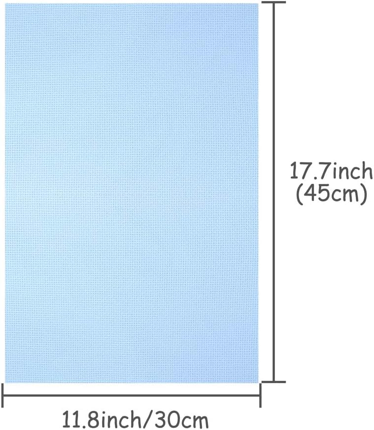 8 Pieces Aida Cloth 8 Color 14 Count Classic Reserve Cross Stitch Fabric (8 Count)