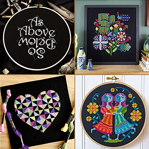6pcs Aida Cloth 14 Count Cross Stitch Fabric