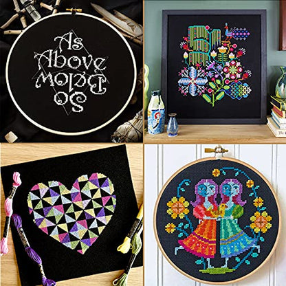 6pcs Aida Cloth 14 Count Cross Stitch Fabric