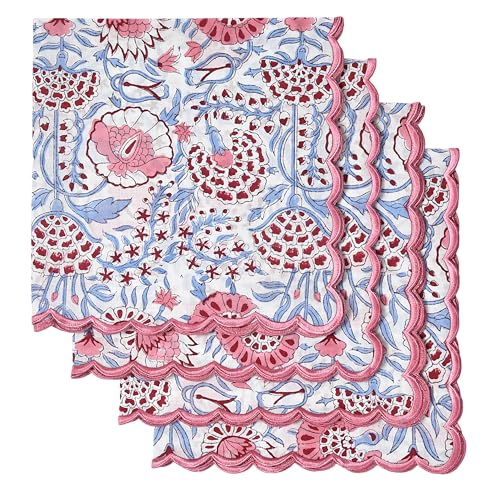 Hand Block Print Cloth Napkins (4.2329 Ounce)