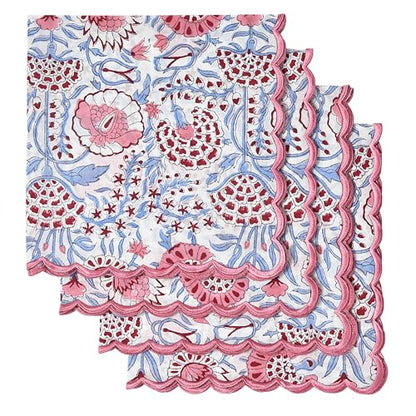 Hand Block Print Cloth Napkins (4.2329 Ounce)
