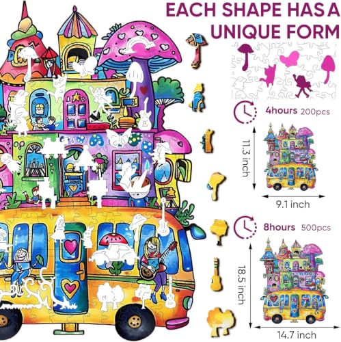 Wooden Jigsaw Puzzles (200 Count)