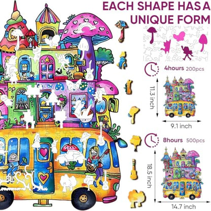 Wooden Jigsaw Puzzles (200 Count)