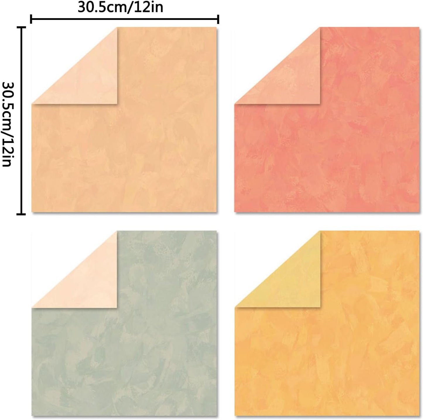 Scrapbook Paper 12x12 Solid Colors, 24 Sheets/24 Designs Double-Sided Colorful Summer Style Scrapbook Paper Pad, Decorative Paper for Junk Journals Greeting Cards Decoration (Summer, 12x12 in) - Crafty Corner