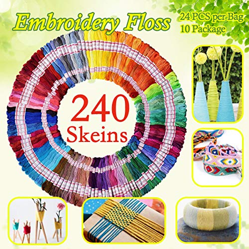 Embroidery Floss 240 skeins 100% Egyptian Long (6300 Foot)