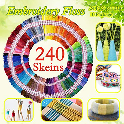 Embroidery Floss 240 skeins 100% Egyptian Long (6300 Foot)