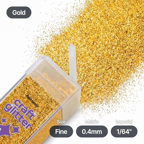 Craft Glitter Shaker Gold 130g Fine (3.8 Ounce)