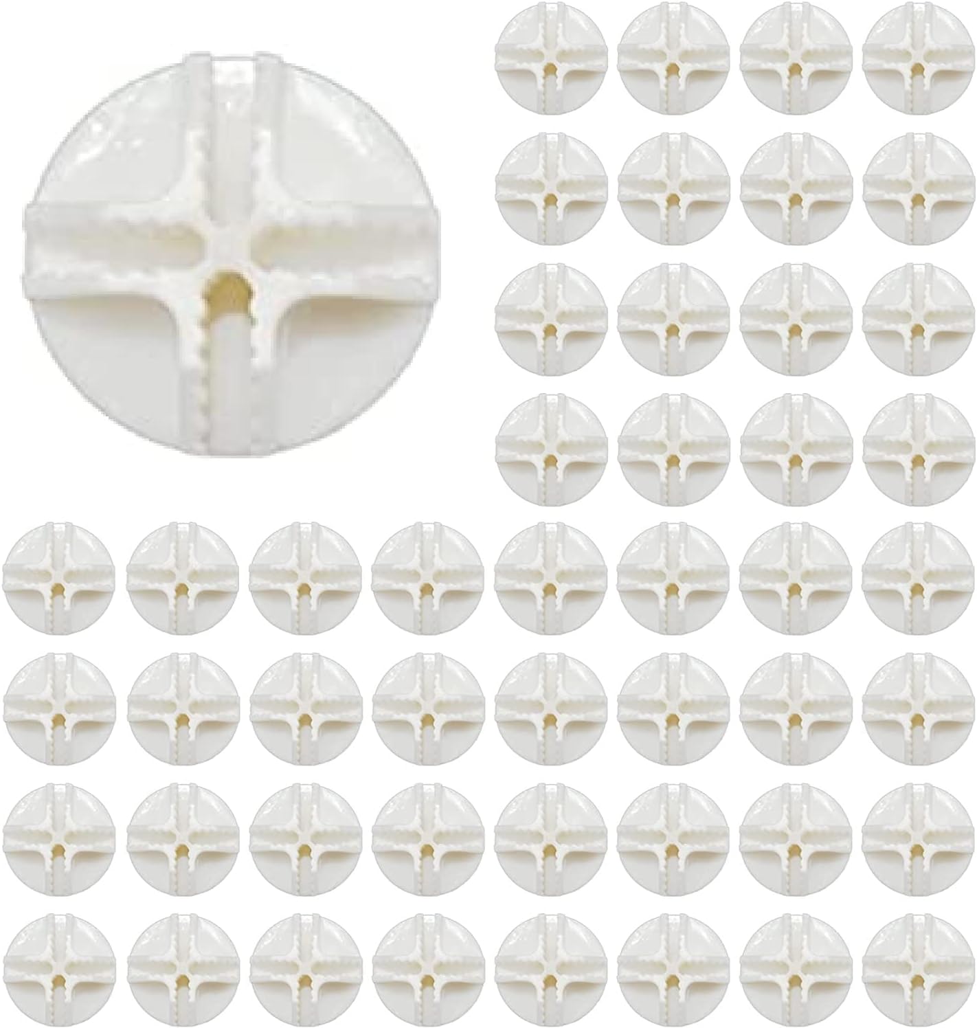 Wire Cube Plastic Connector 50Pcs Wire Grid Cube Organizer Connector for Modular Closet Storage Organizer and Wire Shelving (White)
