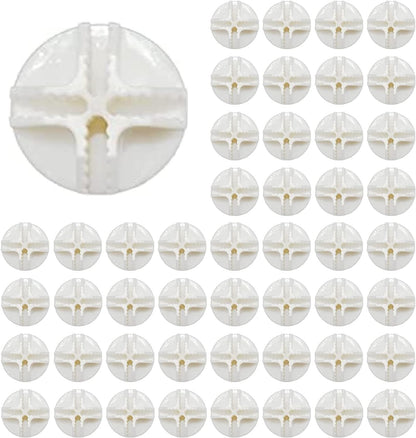 Wire Cube Plastic Connector 50Pcs Wire Grid Cube Organizer Connector for Modular Closet Storage Organizer and Wire Shelving (White)
