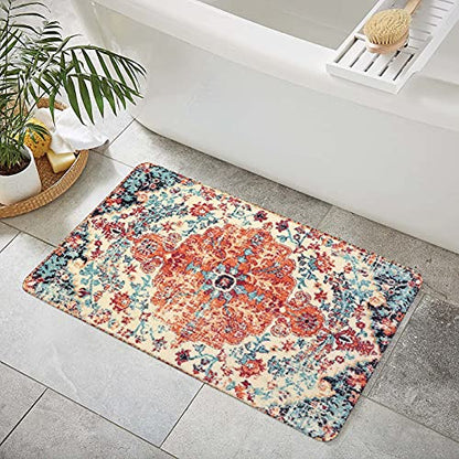Reine Bohemian Floral Medallion Area Rug