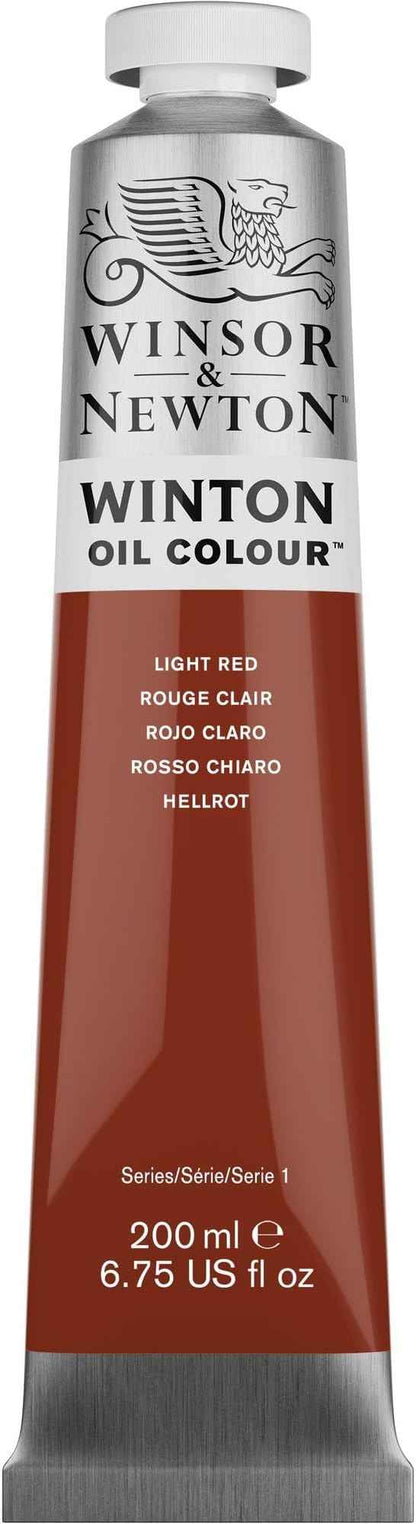 Winsor & Newton Winton Oil Color, 200ml (6.75-oz) Tube, Light Red