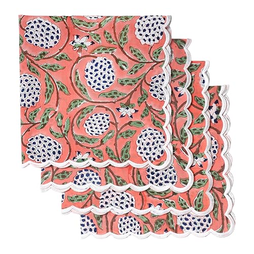 Hand Block Print Cloth Napkins (4.2329 Ounce)