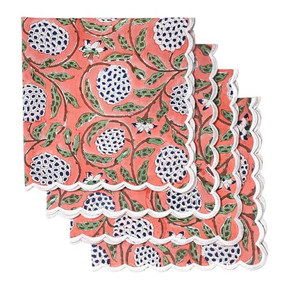 Hand Block Print Cloth Napkins (4.2329 Ounce)