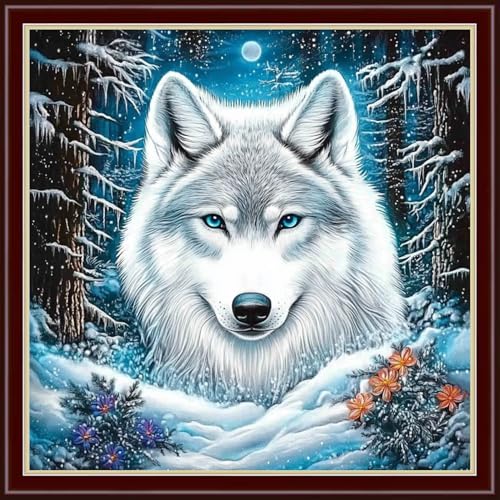 Stamped Cross Stitch Kits Full Range of Embroidery Patterns Starter Kits for Beginners Adult DIY Cross Stitches Needlepoint Kits 11CT