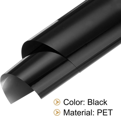 MECCANIXITY 50 Sheets Heat Reactive Foil, 20x29cm Black Foil Transfer Sheets Toner Reactive Foil Transfer Foil Sheets Hot Foil Stamping Paper for Crafts DIY Cardmaking Album Decoration