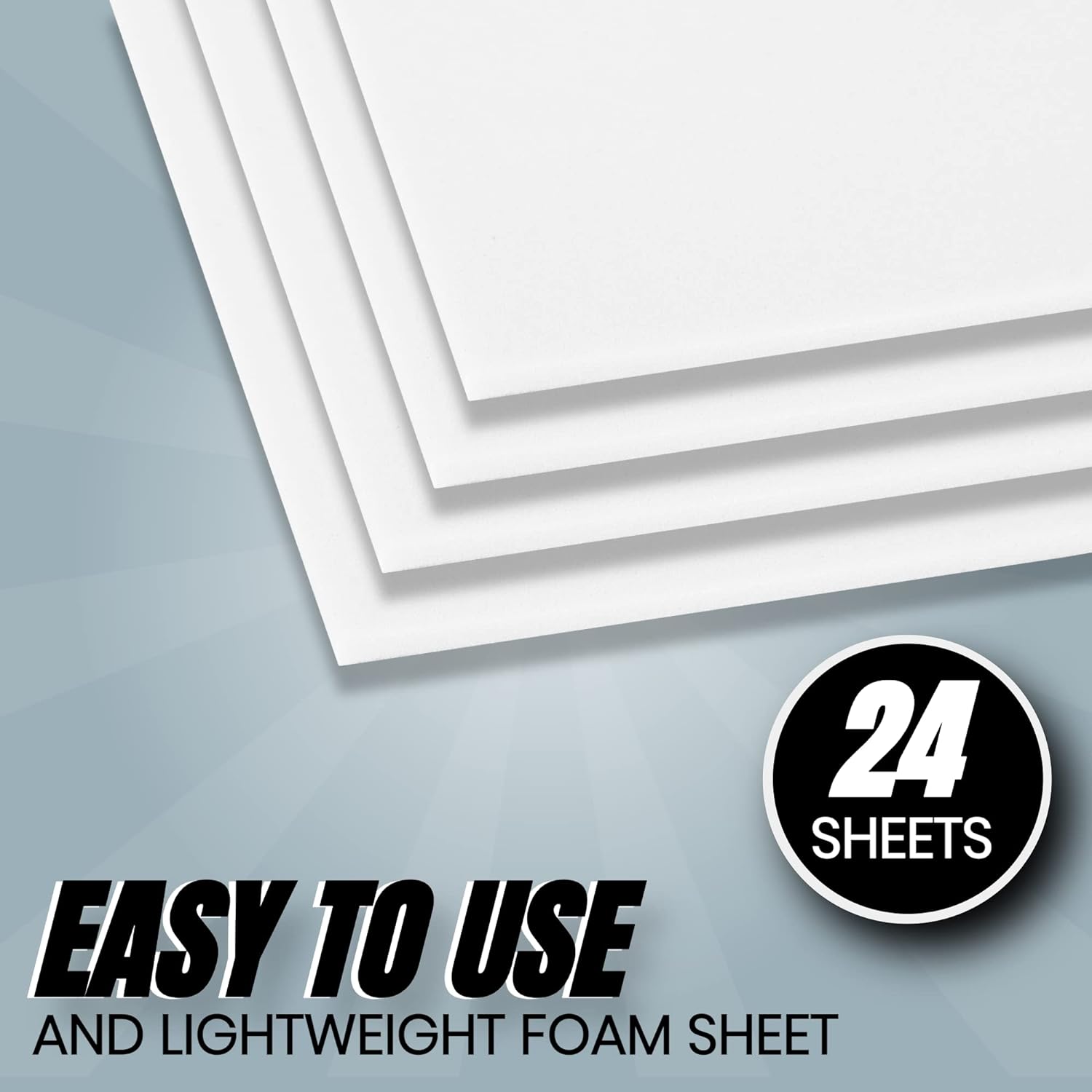 24 Ct Sheets White EVA Cosplay Foam in 9” x 12’’ Sheets; High Density Thick Foam 85 kg/m³, 2mm (1/12”); Great for Costumes, Props, Armor, Masks, Arts and Crafts Projects - Crafty Corner
