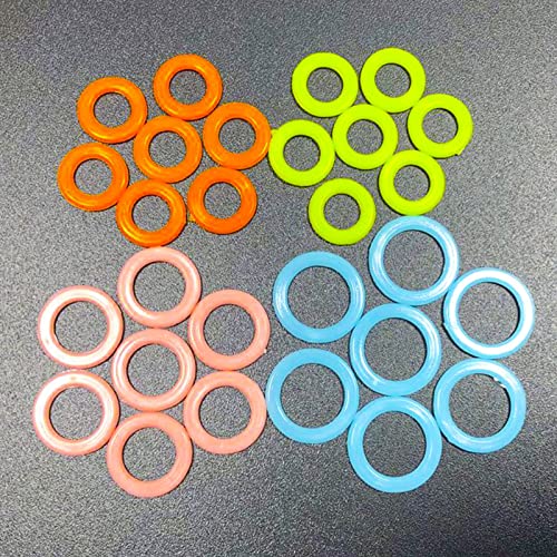 240PCS Round Knitting Stitch Rings Plastic Crochet Stitch Markers with 10 Grid Storage Box Sewing Accessories