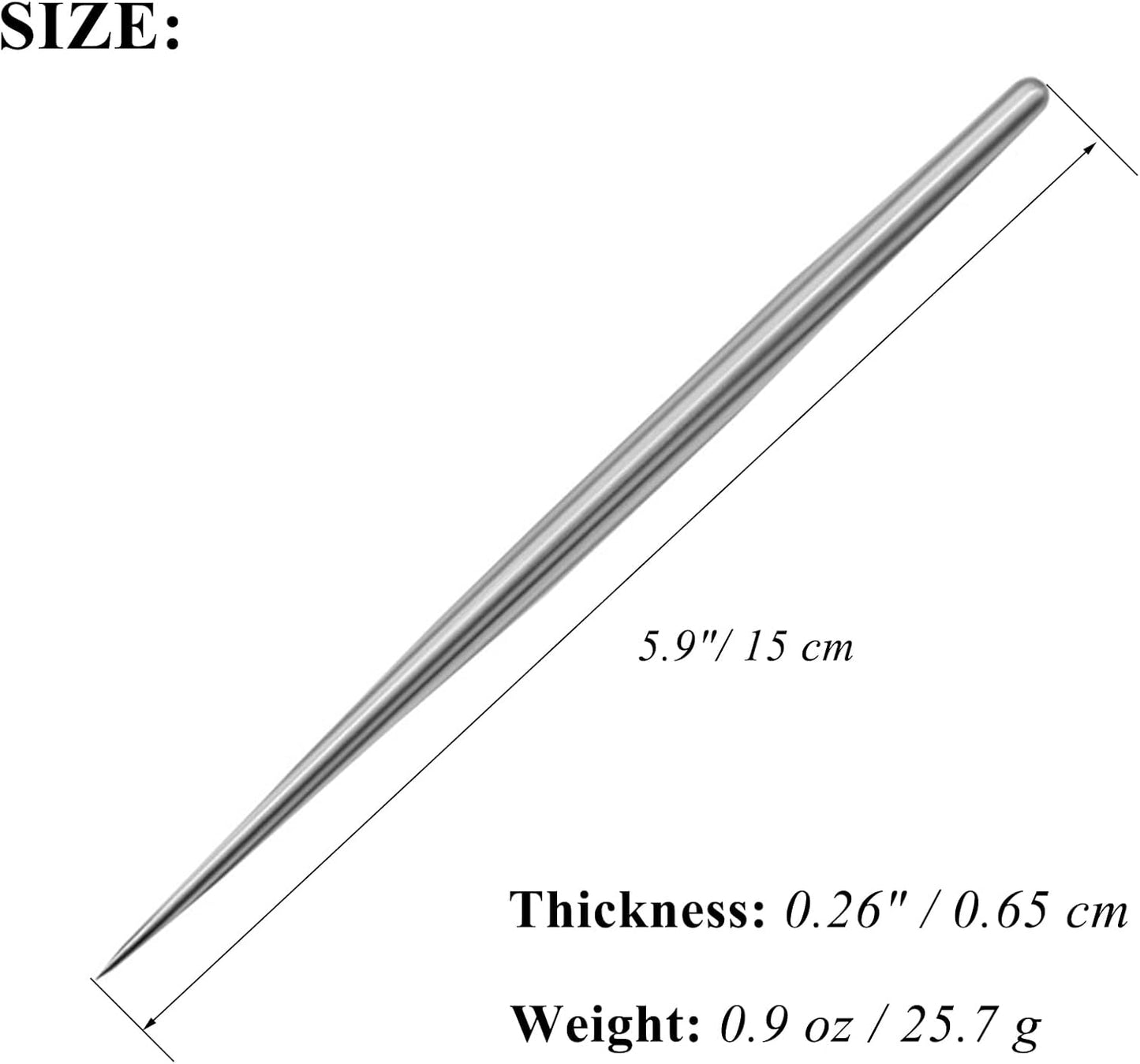 4 PCS Clay Needle Tools Sculpting Ceramics Pottery Carving Tools for Model Clay Supplies,Stainless Steel Ceramic & Pottery Needle Tools 5.9 Inch Texture Needle Pottery Scoring Tool,Silver, LXLVOUEG