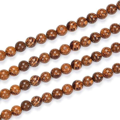 70pcs Adabele Natural Golden Tiger Skin Jasper Healing Gemstone 10mm (0.39 inch) Round Loose Beads Gem Stone Spacer for Craft Jewelry Making GF27-10