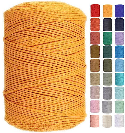 Macrame Cord 3mm x 546yards Natural Cotton Cord (1638 Foot)