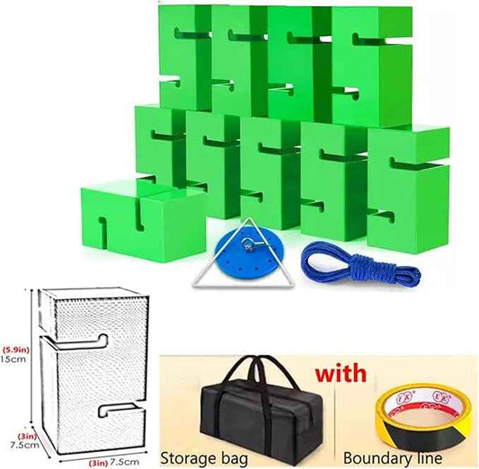 Team Building Team Tower Game Adults Work Outdoor Activities Field Day Teamwork Block Stacking Game Kit for Office School Group