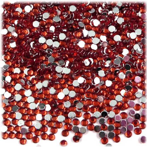 5-PK Set (7,200-Piece), Round 3mm Rhinestones, Flatback, Gray Tones (7200 Count)
