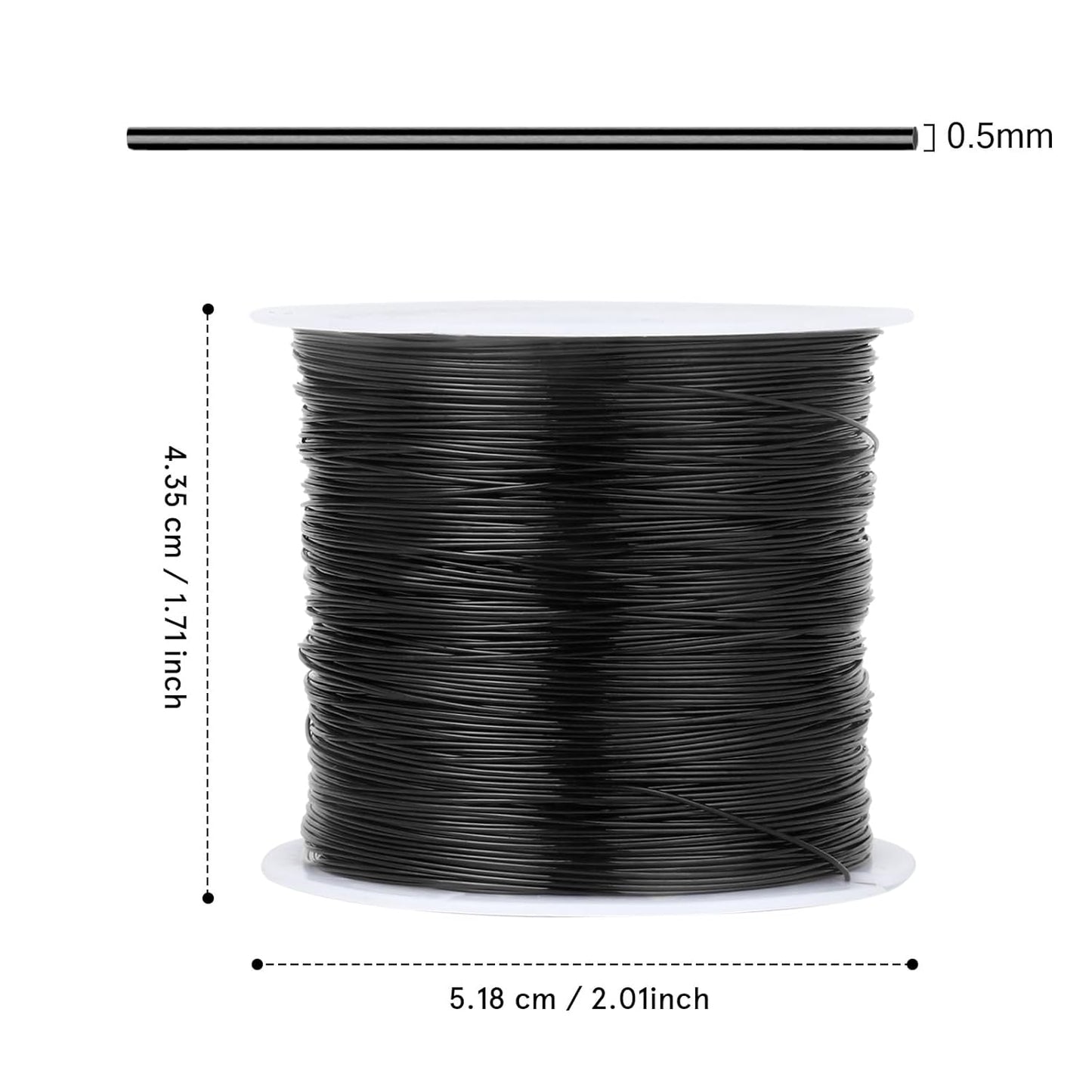 262FT Jewelry Wire 24 Gauge Tarnish-Resistant Copper Beading Wires Roll Bulk for DIY Crafts Jewelry Making, Black Wire - Crafty Corner