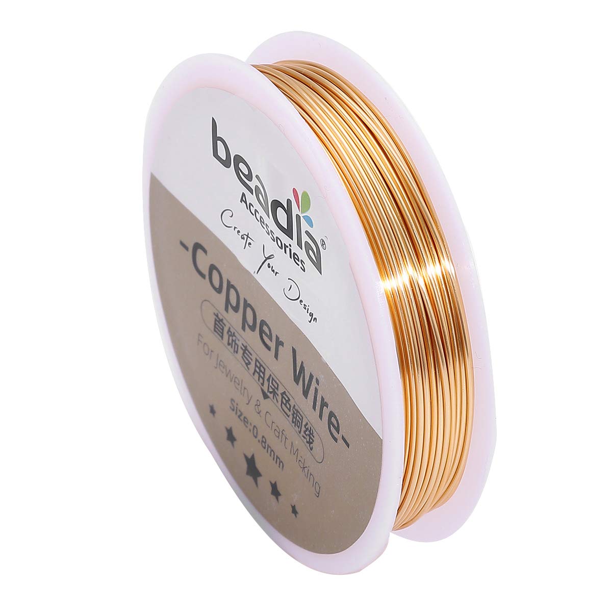 KC Gold Copper Wire 0.8mm Bead Cord for Bracelet Necklace Charm Beading Jewelry Making 9yard - Crafty Corner