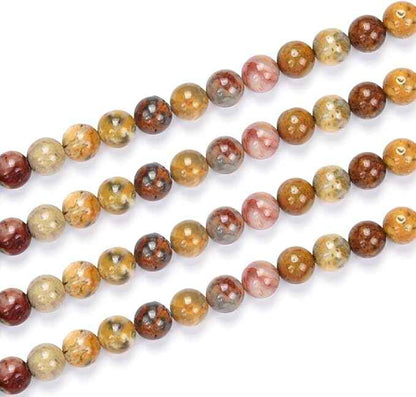 70pcs Adabele Natural Crazy Lace Agate Healing Gemstone 10mm (0.39 inch) Round Loose Beads Gem Stone Spacer for Craft Jewelry Making GF23-10