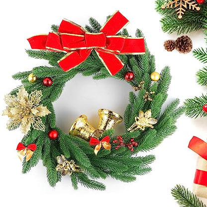 50 Pcs Artificial Pine Branches Christmas Greenery Plants Pine Needles DIY Cedar Picks and Sprays Accessories for Christmas Garland Wreath Craft and Home Decor (50 Count)