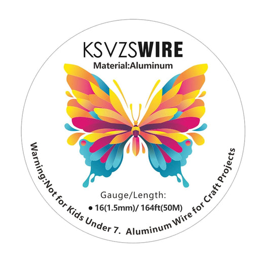 16 Gauge(1.5mm) Aluminum Wire 164 Feet(50M) KSVZS Bendable Metal Wire for Crafts, Sculpting, Armature, Jewelry Making【3-in-1】+18Gauge(1.0mm) 32.8Ft(10M)+1 Pliers(Silver)…